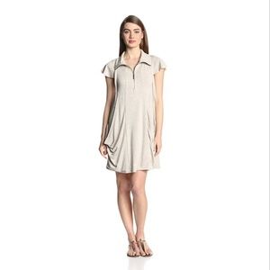 Kensie - Drapey French Terry Short Sleeve Dress
